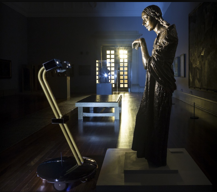 ロボットで夜の美術館を巡る神秘的な体験（http://www.tate.org.uk/より）