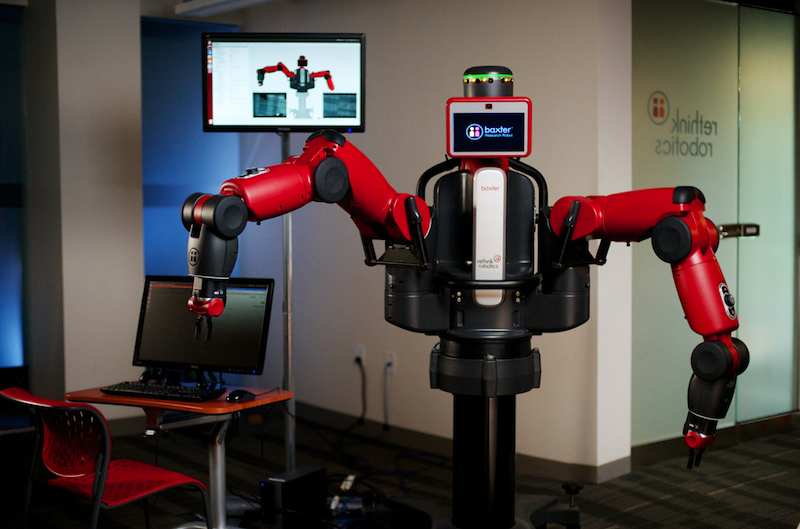 バクスターは、生産だけなく、遠隔医療にも挑む（http://www.rethinkrobotics.com/より）