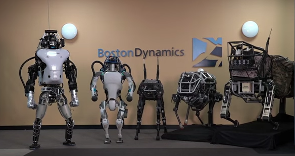 これだけのロボットは、一体どこへ行く？　（http://www.bostondynamics.com/より）